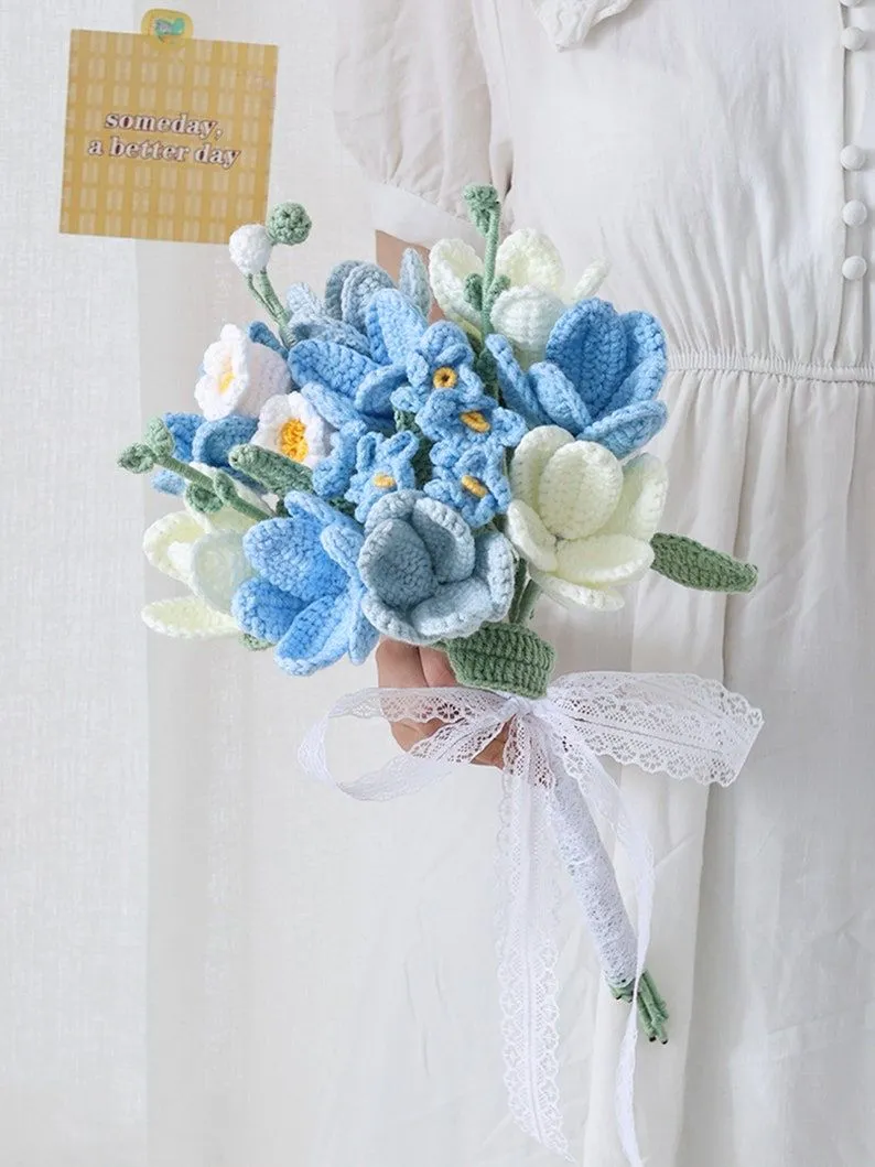 Bridesmaid crochet bouquets