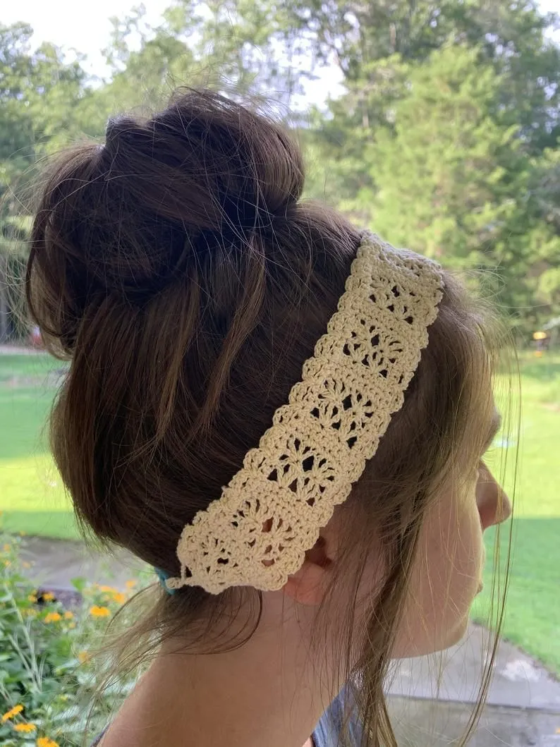 Handmade crochet headbands by Teddy Bow
